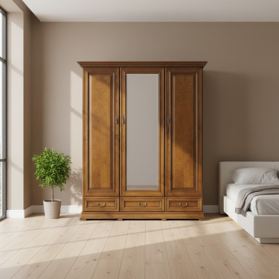 Klassieke kasten Kast Wandmeubel Kledingkast Massief Nieuw Italië R-3D