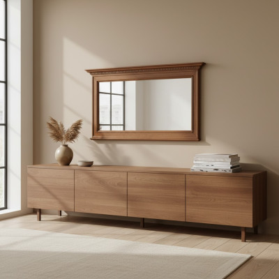 Klassieke wandspiegel houten frame antieke stijl spiegel Nieuw Italiaans meubilair