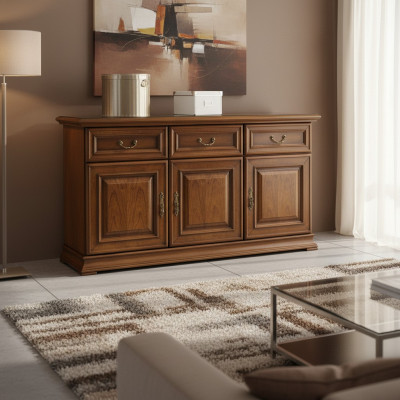 Klassieke commode Ladenkast Kabinet Dressoir Massief Italiaanse meubels Nieuw R-K3