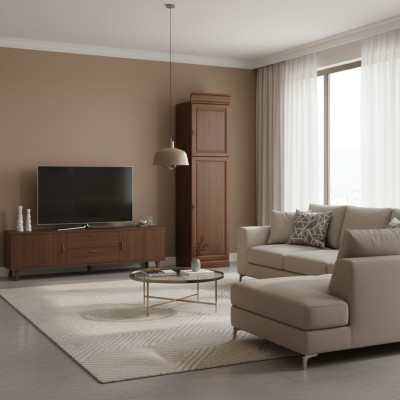 Klassieke kasten kast wandmeubel houten kast vitrineplank - Model BA-12