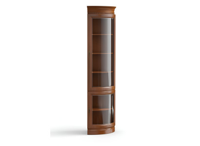 Klassieke kast vitrine hoekkast vitrines vitrinekast model BA-11