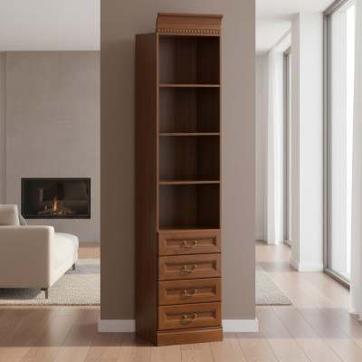 Klassieke kasten Kast Muurmeubel Boekenkast Plank Vitrine - Model BA-6