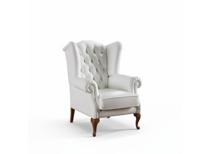 Chesterfield oorfauteuil fauteuil bekleding televisie kantoorbank echt leer CL-F3