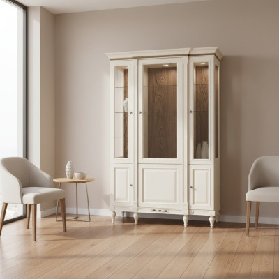 Klassieke vitrinekast commodes vitrines vitrinekast kast glazen kast boeken