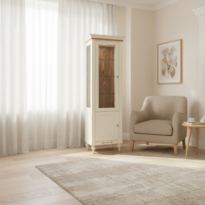 Klassieke vitrinekast commodes vitrinekasten vitrinekast kast glazen kast FL-W1