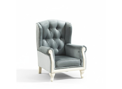 Chesterfield oorfauteuil fauteuil bekleding tv-kantoor bank echt leer