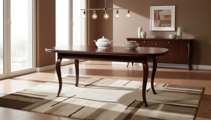 KLASSIEKE TAFELS EETTAFEL EETKAMERTAFEL ECHT HOUT Italiaanse meubelen - ZB-5