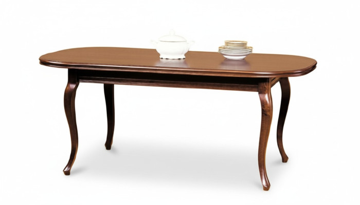 KLASSIEKE TAFELS EETTAFEL EETKAMERTAFEL ECHT HOUT Italiaanse meubelen - ZB-5