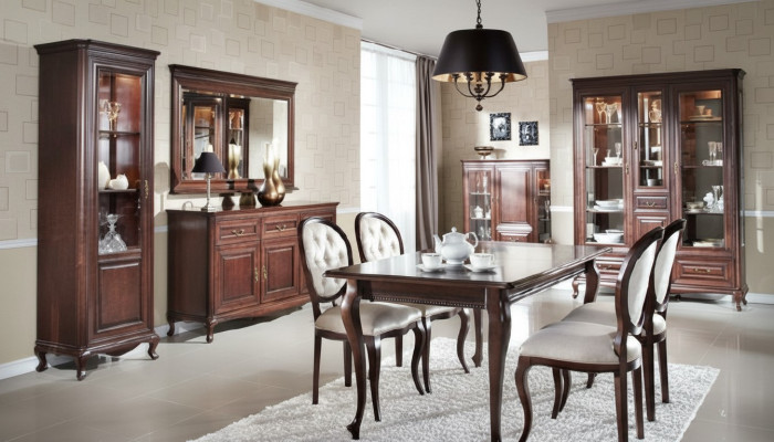 Luxe eetset voor de woonkamer in de unieke Italiaanse stijl.