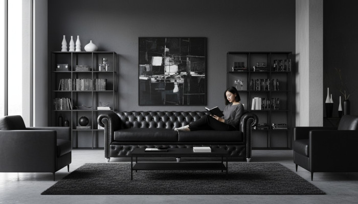 Chesterfield 3-zits XXL gestoffeerde zitbank sofa set grote banken 2016-22