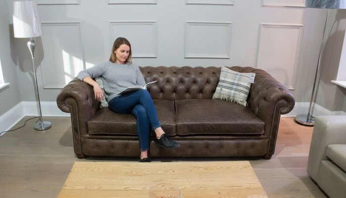 Chesterfield 3-zits XXL gestoffeerde zitbank sofa garnituur grote sofa's 2016-26