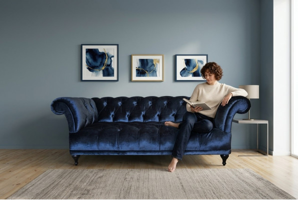 Chesterfield Sofa Bekleding Designer Banken Sofas Set Bekleding Stof Stof 10
