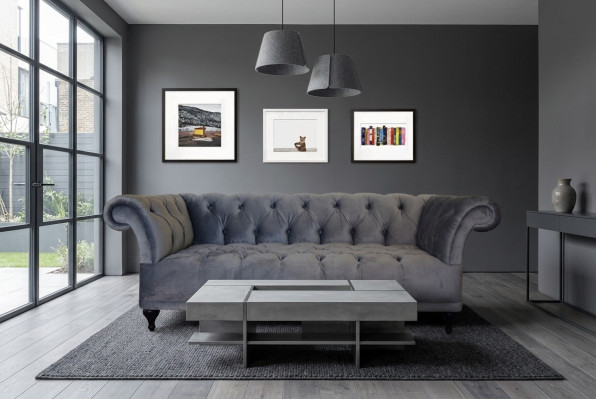 Chesterfield Sofa Bekleding Designer Banken Sofa's Set Textiel Stof Textiel 14
