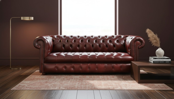 Chesterfield Sofa 3-ZITS Bekleding Designer Banken Sofas Set SL Sofa 16