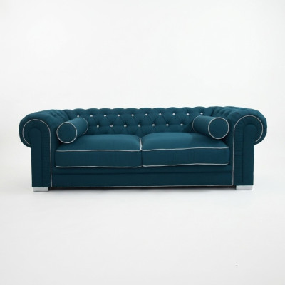 Chesterfield bank 3-zits gestoffeerde designerbank bankstel SL-bank