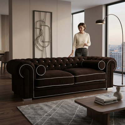 Chesterfield Sofa 3-ZITS Bekleding Designer Banken Sofa Garnituur SL Sofa 26