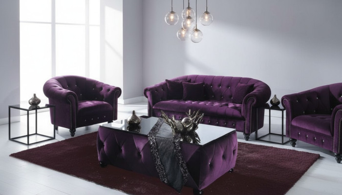 Chesterfield Sofa 3-ZITS Bekleding Designer Banken Zitzakken SL Sofa 36