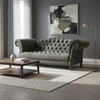 Chesterfield Sofa 3 ZITS Bekleding Designer Bankstellen Sofa Sets SLIII Sofa №1