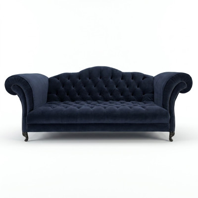 Chesterfield Sofa 3 ZITTER Stoff Designer Banken Sofa Set SLIII Bank №2