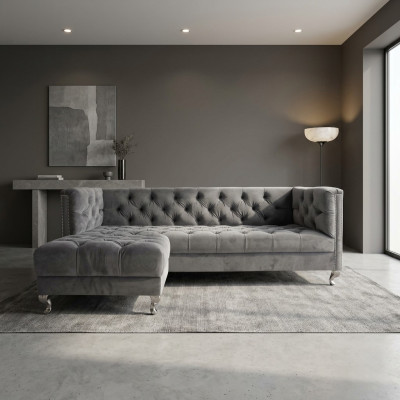 Chesterfield Sofa 3-ZITS Bekleding Designer Banken Sofas Set SLIII Sofa №6