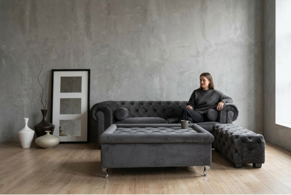 Chesterfield Sofa Bekleding Designer Banken Sofas Set Bank SLIII Sofa №18