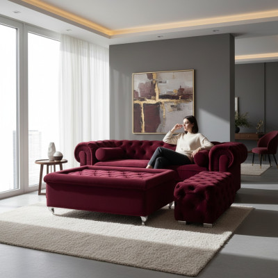 Chesterfield Sofa Bekleding Designer Banken Sofa's Garnituur Bank SLIII Sofa №19