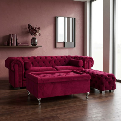 Chesterfield Sofa Bekleding Designer Banken Sofas Set Couch SLIII Sofa №24