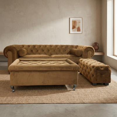 Chesterfield Bank Bekleding Ontwerper Banken Sofas Set Bank SLIII Sofa №25