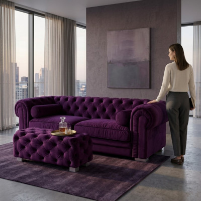 Chesterfield Sofa Bekleding Designer Banken Sofas Set Couch SLIII Sofa №37