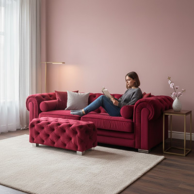 Chesterfield Sofa Bekleding Designer Banken Sofas Garnituur Bank SLIII Sofa №39