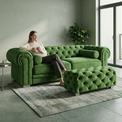 Chesterfield Sofa Bekleding Designer Banken Sofas Garnituur Bank SLIII Sofa №42