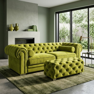 Chesterfield Sofa Bekleding Ontwerper Banken Sofa's Garnituur Bank SLIII Sofa №43
