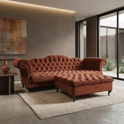 Chesterfield Sofa Bekleding Designer Banken Sofa's Zitgroep Bank SLIII Sofa №48