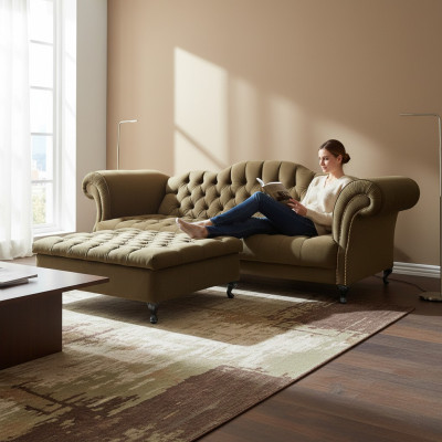 Chesterfield Sofa Bekleding Designer Banken Sofa's Zithoek Bank SLIII Sofa №54