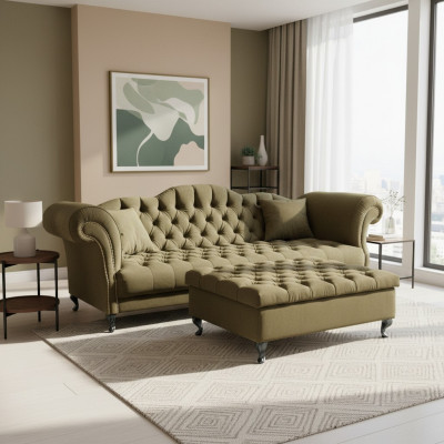 Chesterfield Sofa Bekleding Designer Banken Sofa's Zithoek Bank SLIII Sofa №54
