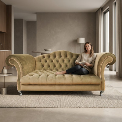 Chesterfield Sofa Bekleding Ontwerper Banken Sofas Set Bank SLIII Sofa №72