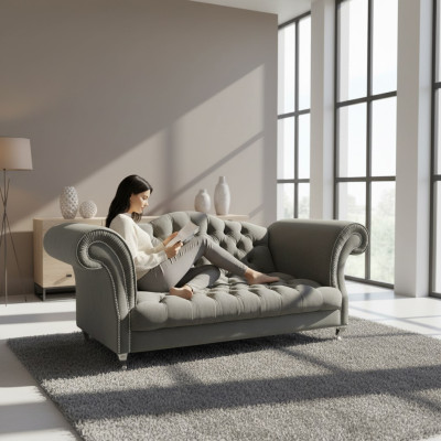 Chesterfield Sofa Bekleding Designer Banken Sofas Set Bank SLIII Sofa №80