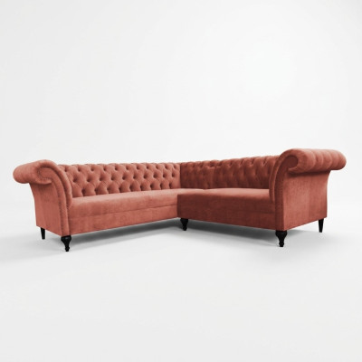 Chesterfield hoekbank hoeksalon ontwerpen sofa bank fluweel leren sofa