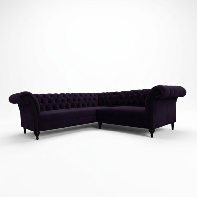 Modern Chesterfield hoekbank hoekbank designbank bank fluwelen leren bank