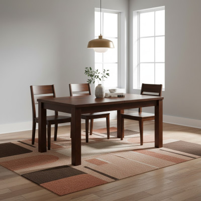 Eettafel Klassieke houten tafel luxueus XXL 80x140 cm Uitschuifbare tafel 80x180 cm