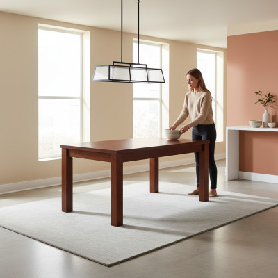 Tafel Eettafel Houten tafel XXL Vergadertafel 90x140 Uitschuifbaar 140x210cm
