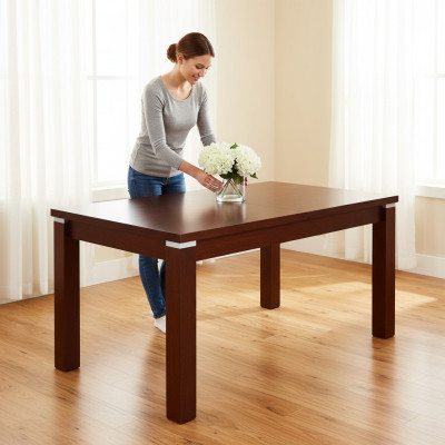 Eettafel Houten tafel XXL 80x120cm Uitschuifbare tafel 80x160cm