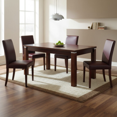 Eettafel Houten tafel XXL 80x120cm Uitschuifbare tafel 80x160cm