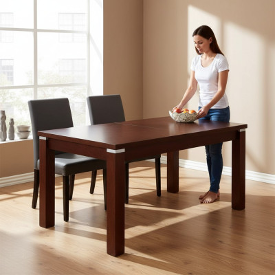 Tafel Eettafel Houten tafel XXL Vergadertafel 90x70cm Uitschuifbaar 90x250cm