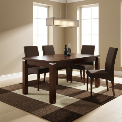 Tafel Eettafel Houten tafel XXL Vergadertafel 90x70cm Uitschuifbaar 90x250cm