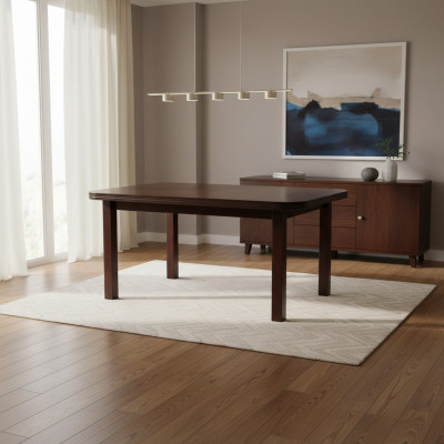 Tafel Eettafel Houten tafel XXL Vergadertafel 90X160cm Uitschuifbaar 160X200cm