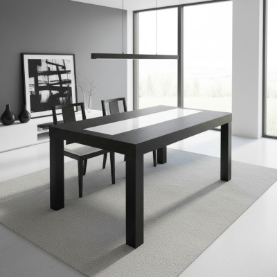 Tafel Eettafel Houten tafel XXL Vergadertafel S27 Radius 150 + 50 CM