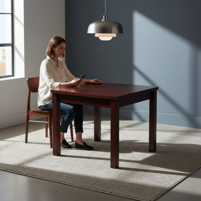 Tafel Eettafel Houten tafel XXL Vergadertafel 90 x 90 cm Uitschuifbaar 90x240 cm