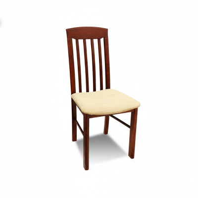 Massief houten eetkamerstoel Ontwerper leren stoel Decoratieve stoelen