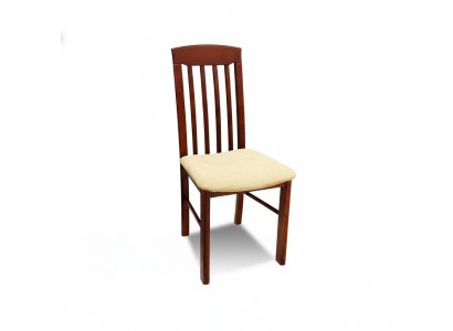 Massief houten eetkamerstoel Ontwerper leren stoel Decoratieve stoelen